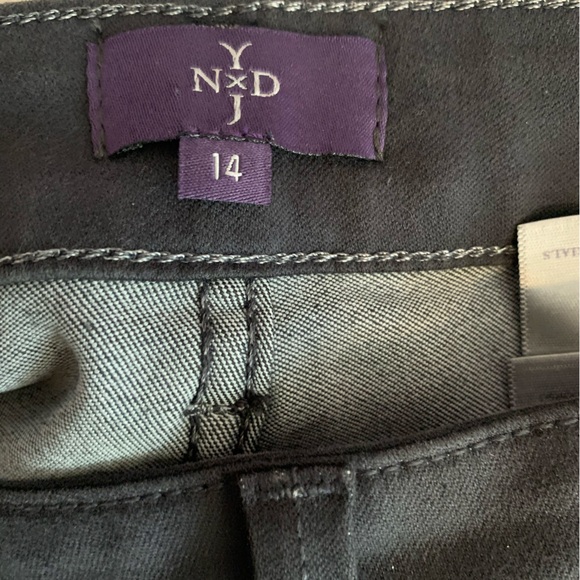 “Titanium Grey” Slim Leg “Sheri” Jeans  { NYDJ } - Picture 8 of 13
